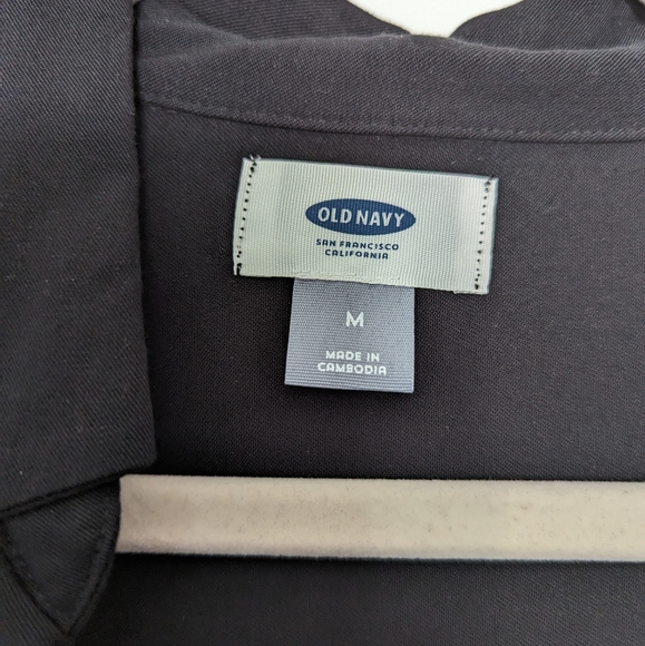 Old Navy Black Button Dress Medium - Picture 3 of 3